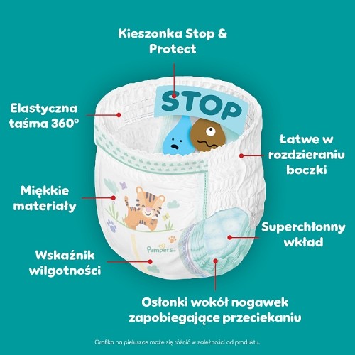 Zdjęcie produktu - 9 Pampers Active Baby Pants 4 Pieluchomajtki dla dzieci, 156 szt.