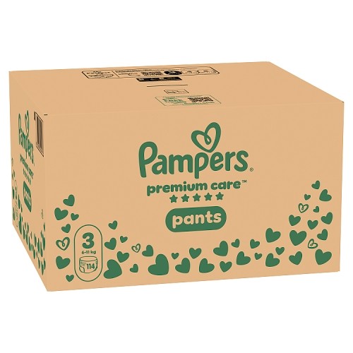 Miniaturka artykułu - #0 Pampers Premium Care Pants 3 Pieluchomajtki dla dzieci, 114 szt.