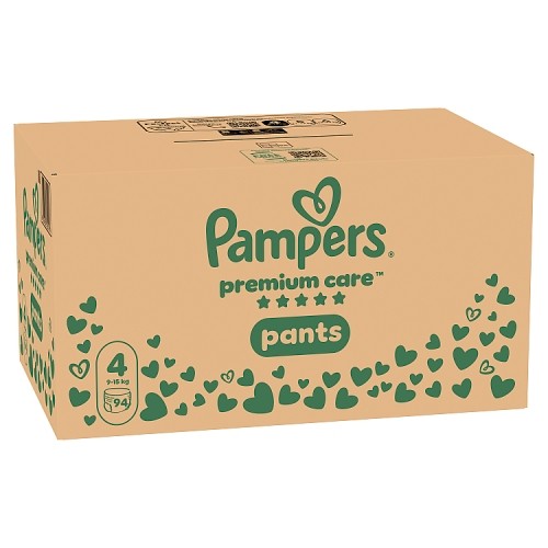 Miniaturka artykułu - #0 Pampers Premium Care Pants 4 Pieluchomajtki dla dzieci, 94 szt.