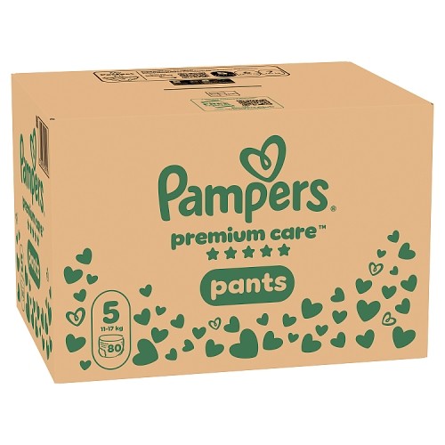 Miniaturka artykułu - #0 Pampers Premium Care Pants 5 Pieluchomajtki dla dzieci, 80 szt.