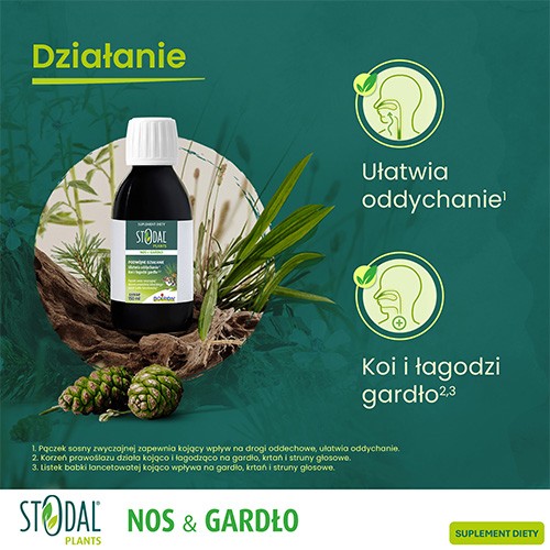 Miniaturka artykułu - #0 Stodal Plants Nos & Gardło, 150 ml