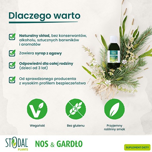 Miniaturka artykułu - #1 Stodal Plants Nos & Gardło, 150 ml