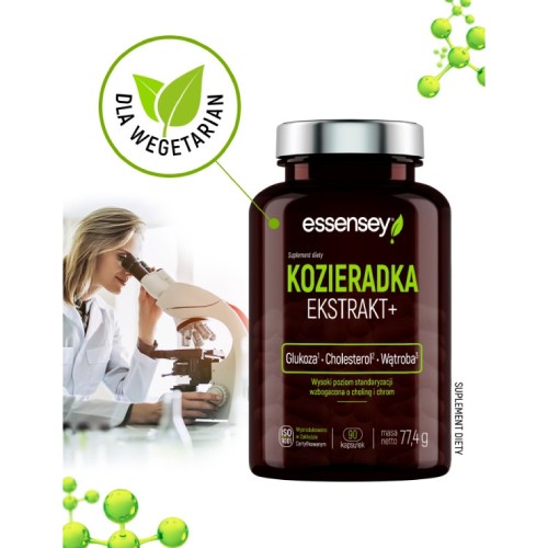 Miniaturka artykułu - #0 Essensey Kozieradka Ekstrakt+ 90 kaps.