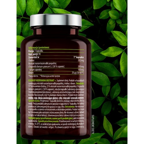Zdjęcie produktu - 5 Essensey Kozieradka Ekstrakt+ 90 kaps.