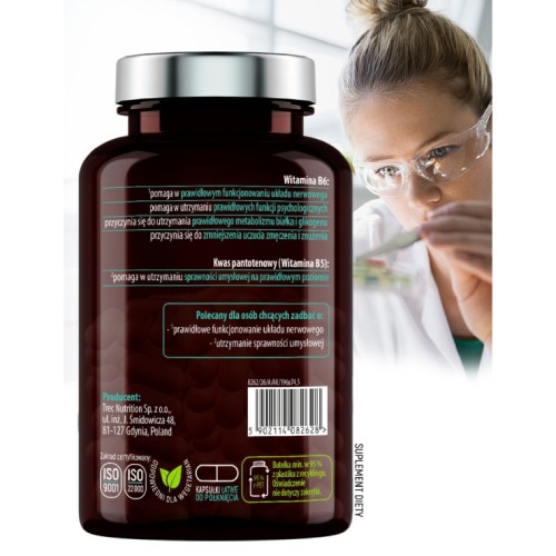 Zdjęcie produktu - 4 Essensey Kreatyna Monohydrat + B5, B6, 90 kaps.