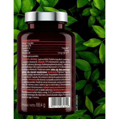Zdjęcie produktu - 5 Essensey L-Arginina, 90 kaps.