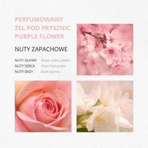 Zdjęcie produktu - 2 Aekyung Showermate Pink Flower Perfumowany żel pod prysznic, 1,2 l