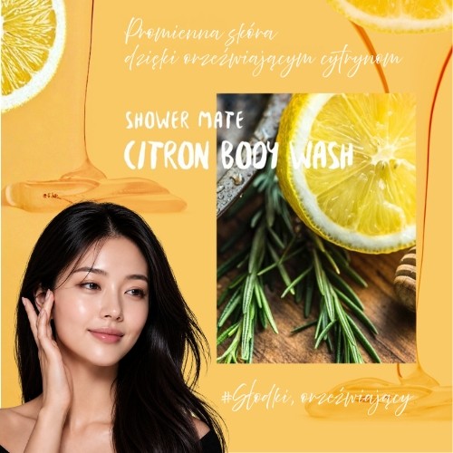 Miniaturka artykułu - #0 Aekyung Showermate Natural Citron Żel pod prysznic, 1,2 l