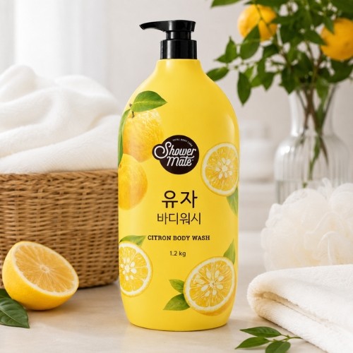 Zdjęcie produktu - 3 Aekyung Showermate Natural Citron Żel pod prysznic, 1,2 l