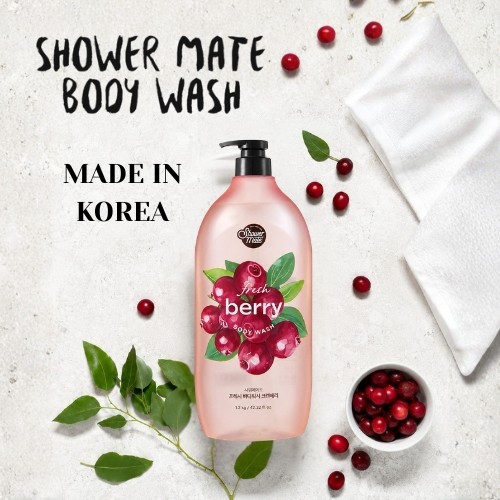 Miniaturka artykułu - #1 Aekyung Showermate Natural Cranberry Żel pod prysznic, 1,2 l
