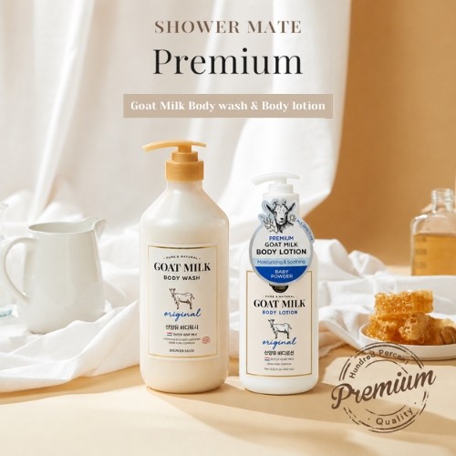 Miniaturka artykułu - #1 Aekyung Showermate Goat Milk Original Żel pod prysznic, 400 ml