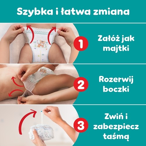 Zdjęcie produktu - 6 Zestaw Pampers Active Baby Pants 4 Pieluchomajtki dla dzieci, 2 x 156 szt.