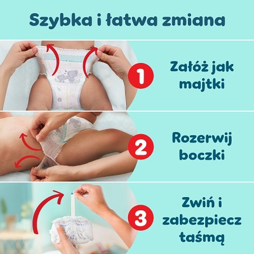 Zdjęcie produktu - 7 Zestaw Pampers Premium Care Pants 6 Pieluchomajtki dla dzieci, 2 x 72 szt.