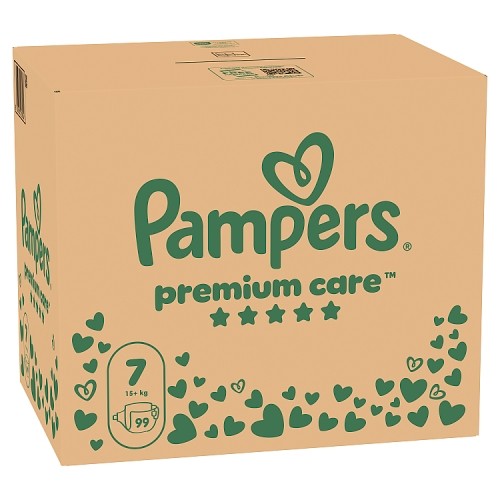 Miniaturka artykułu - #0 Zestaw Pampers Premium Care 7 Pieluchy dla dzieci, 2 x 99 szt.