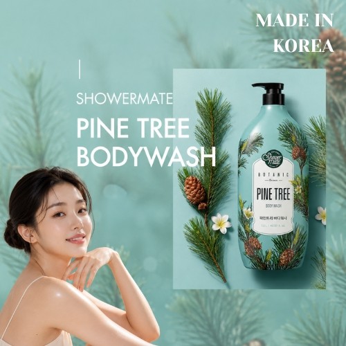 Miniaturka artykułu - #0 Aekyung Showermate Botanic Pine Tree Żel pod prysznic, 1,2 l