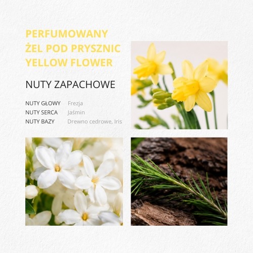 Zdjęcie produktu - 2 Aekyung Showermate Yellow Flower Perfumowany żel pod prysznic, 1,2 l