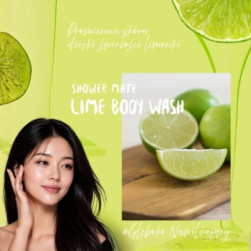 Miniaturka artykułu - #0 Aekyung Showermate Natural Lime Żel pod prysznic, 1,2 l