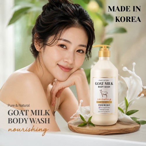 Miniaturka artykułu - #0 Aekyung Showermate Goat Milk Manuka Honey Żel pod prysznic, 800 ml