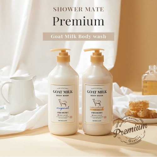 Miniaturka artykułu - #1 Aekyung Showermate Goat Milk Manuka Honey Żel pod prysznic, 800 ml