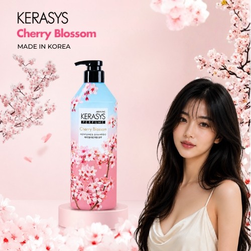 Miniaturka artykułu - #0 Aekyung Kerasys Cherry Blossom Perfumowany szampon do włos&oacute;w, 1 l