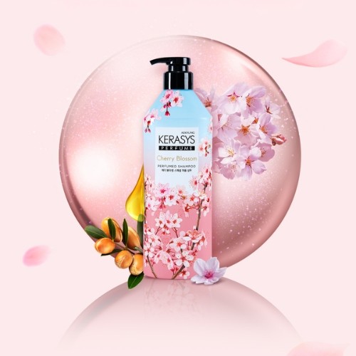 Zdjęcie produktu - 4 Aekyung Kerasys Cherry Blossom Perfumowany szampon do włos&oacute;w, 1 l