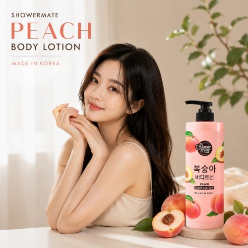 Miniaturka artykułu - #0 Aekyung Showermate Peach Balsam do ciała o zapachu brzoskwini, 500 ml