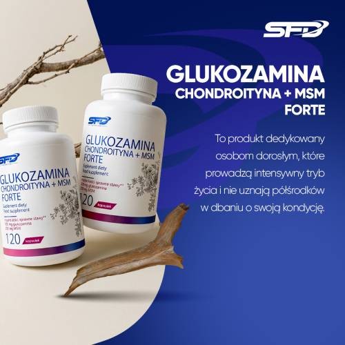 Zdjęcie produktu - 5 SFD Glukozamina Chondroityna MSM Forte, 120 kaps.