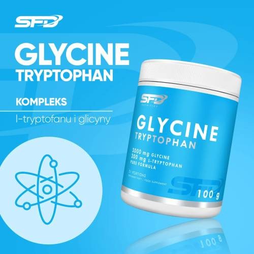 Miniaturka artykułu - #0 SFD Glycine Tryptophan, 100 g