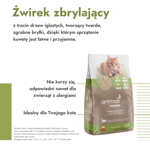 #2 – AnimaxKot Żwirek zbrylający, 20 l