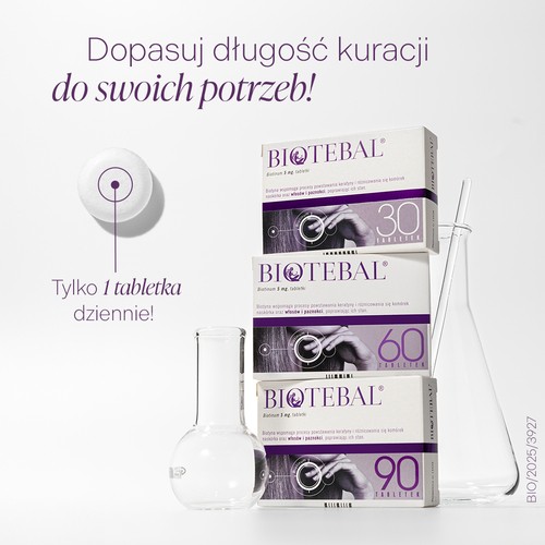 Zdjęcie produktu - 3 BIOTEBAL 5mg, 30 tabletek