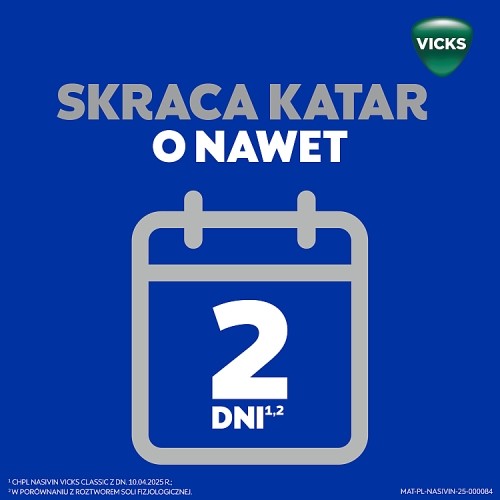 Zdjęcie produktu - 3  Nasivin Vicks Classic Aerozol na zatkany nos, 10 ml - lek na katar dla dorosłych i dzieci 6+