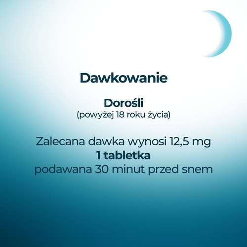 Zdjęcie produktu - 3 Sentino Lek na sen 12,5 mg, 20 tabletek powlekanych