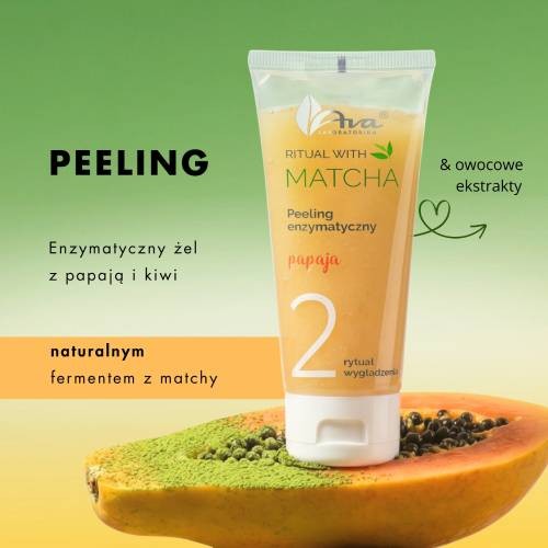 Miniaturka artykułu - #1 AVA Ritual with Matcha 2 Peeling enzymatyczny, 50 ml