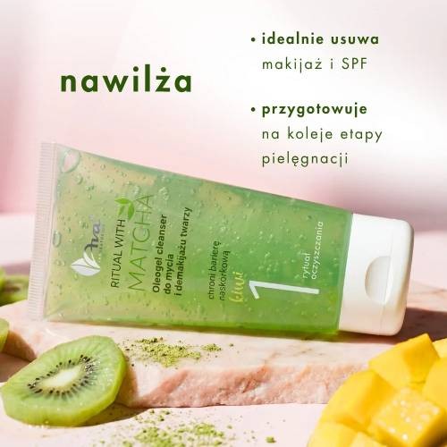 Zdjęcie produktu - 2 AVA Ritual with Matcha 1 Oleogel cleanser Żel do mycia i demakijażu twarzy, 100 ml