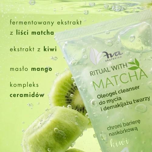 Zdjęcie produktu - 3 AVA Ritual with Matcha 1 Oleogel cleanser Żel do mycia i demakijażu twarzy, 100 ml