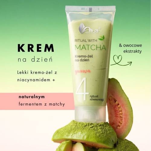 Miniaturka artykułu - #1 AVA Ritual with Matcha 4 Kremo-żel do twarzy na dzień z nicynamidem, 50 ml