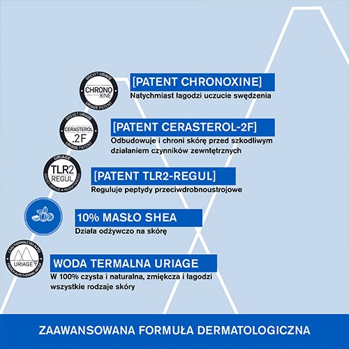 Zdjęcie produktu - 1 URIAGE XEMOSE Krem do skóry suchej, 400ml
