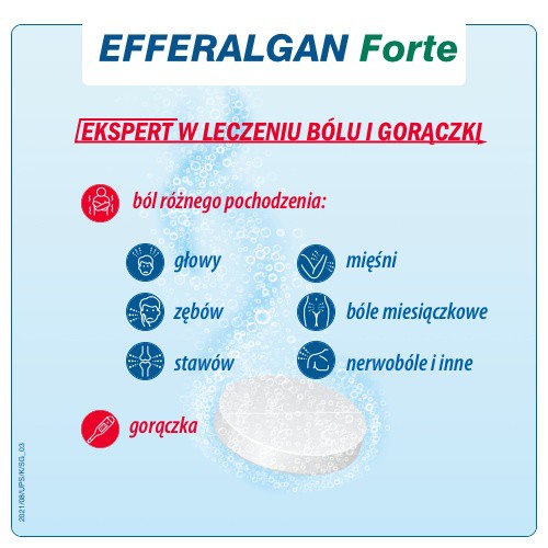 Miniaturka artykułu - #1 EFFERALGAN FORTE 1g - 8 tabletek 