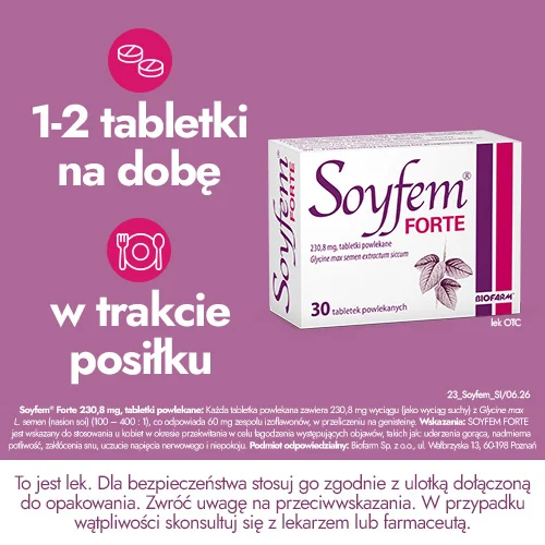 #3 – SOYFEM FORTE - 30 tabletek, Lek na menopauzę