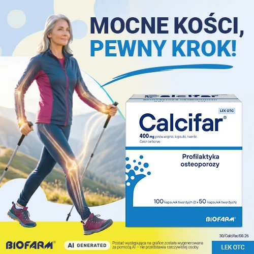 #1 – Calcifar, 100 kapsułek - profilaktyka osteoporozy
