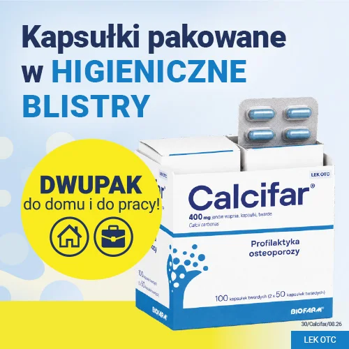 #3 – Calcifar, 100 kapsułek - profilaktyka osteoporozy