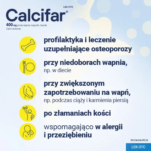 #4 – Calcifar, 100 kapsułek - profilaktyka osteoporozy