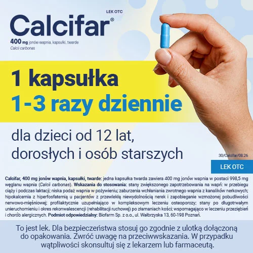 #5 – Calcifar, 100 kapsułek - profilaktyka osteoporozy