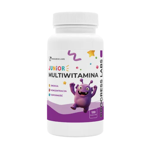 #0 – Progress Labs Multiwitamina Junior + Prebiotyk, 120 kaps.