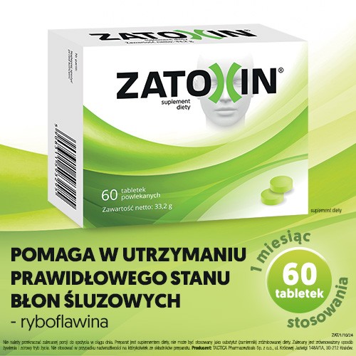 Zdjęcie produktu - 0 Zatoxin, 60 tabletek