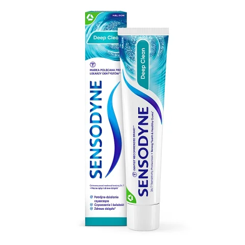 #5 – Sensodyne Deep Clean Pasta do nadwrażliwych zęb&oacute;w z fluorem, 75 ml