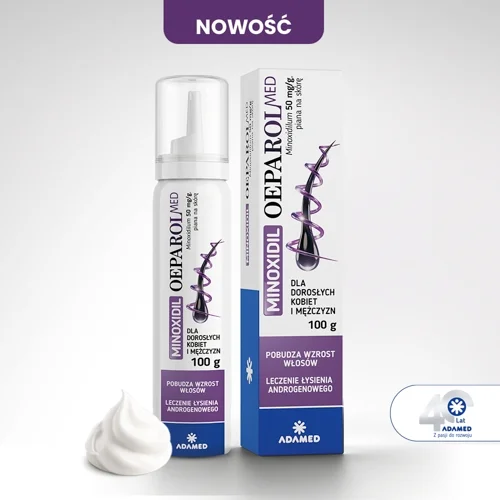 #0 – Minoxidil OeparolMed - Piana na sk&oacute;rę dla kobiet i mężczyzn przeciw wypadaniu włos&oacute;w, 100 g