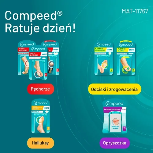 #5 – Compeed Plastry na zrogowacenia średnie, 6 szt.