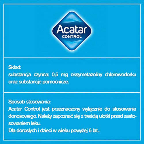 Zdjęcie produktu - 2 ACATAR Control Aerozol 0.05% - 15 ml 