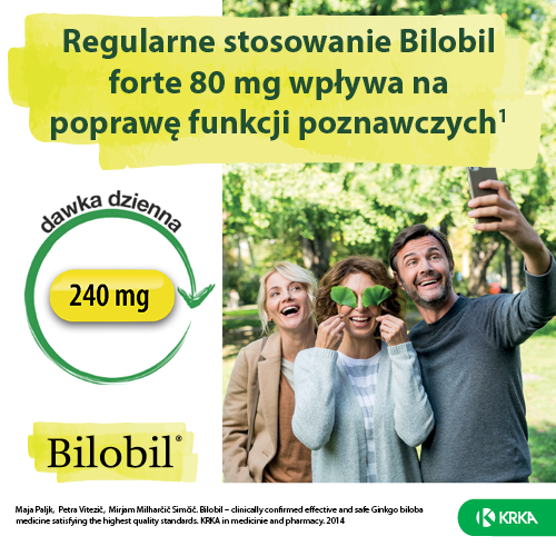 Zdjęcie produktu - 1 BILOBIL FORTE 80mg, 60 kapsułek 
